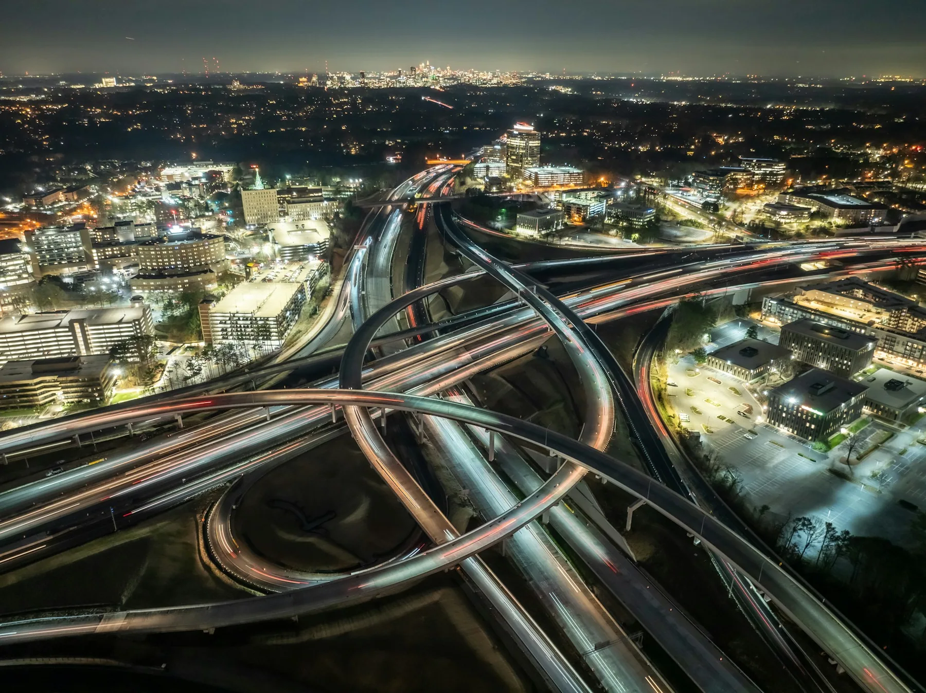 Large-scale urban road infrastructure